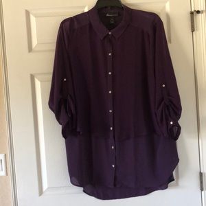 Lane Bryant Purple Blouse